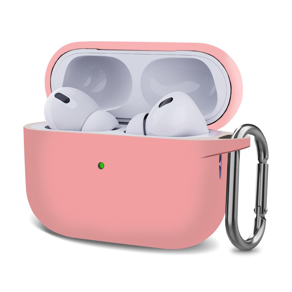 Suitable for AirPods Pro2 Apple 2026 Bluetooth Headset Silicone Solid Color One-piece Thickened Protective Case
