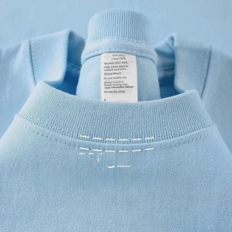 320g Heavyweight White Cotton Short-Sleeve T-Shirt for Men and Women - Thick, Non-Transparent, Loose Fit, Perfect for Summer. 