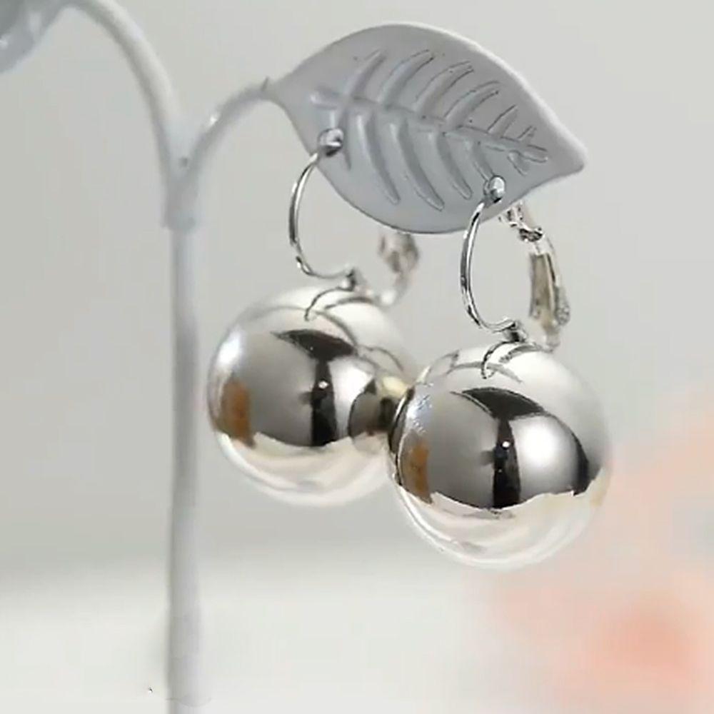 Gifts Fashion Jewelry Big Round Ball Women Ear Buckle Dangle Earrings Drop Earrings Earrings