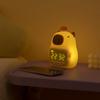 USB Rechargeable Capybara Night Light Charging Bedside LED Clock Capybara Alarm Clock  Living Room