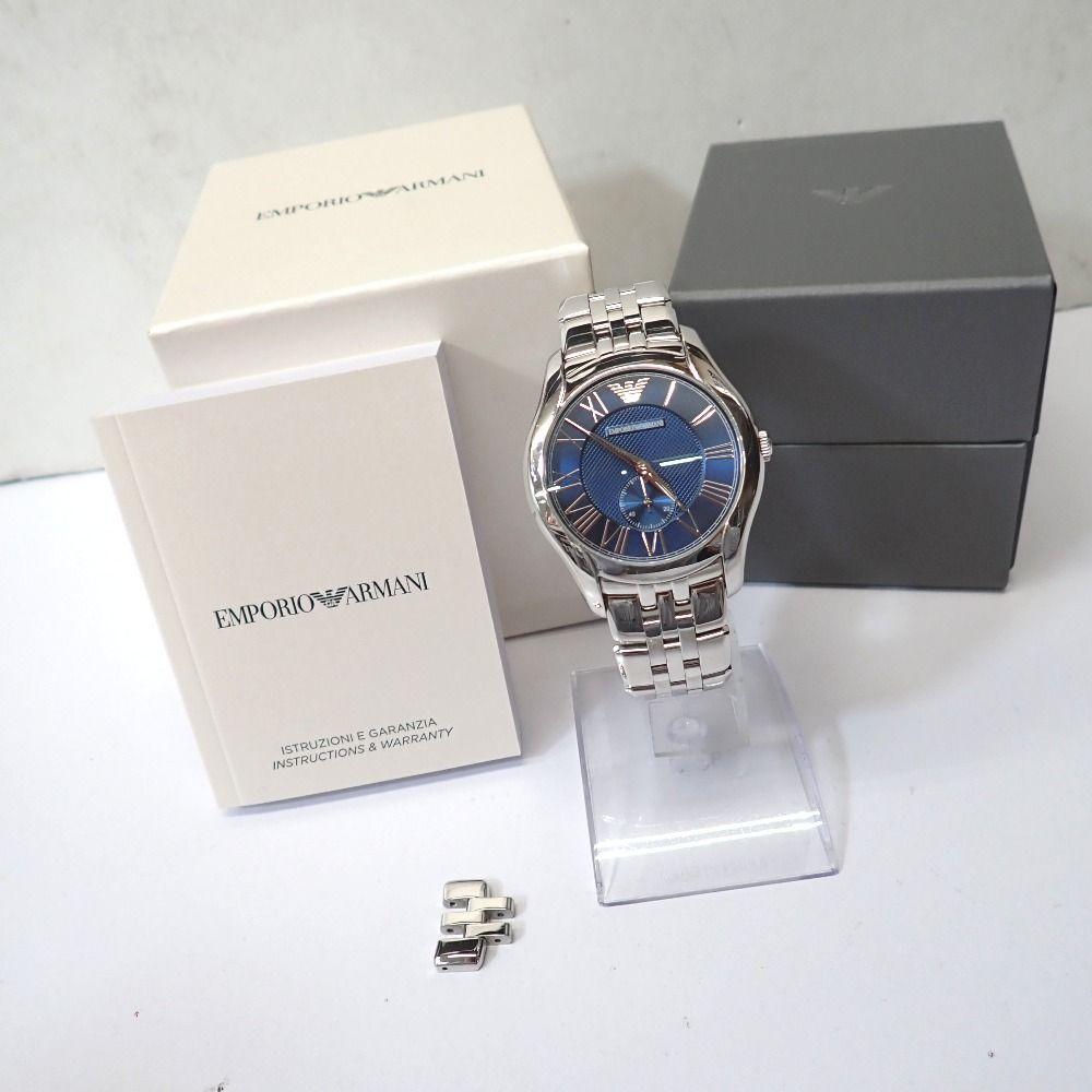 Used Ft1344941 Emporio Armani Watch Quartz AR1789 Silver Blue Dial Men s Emporio Armani Used