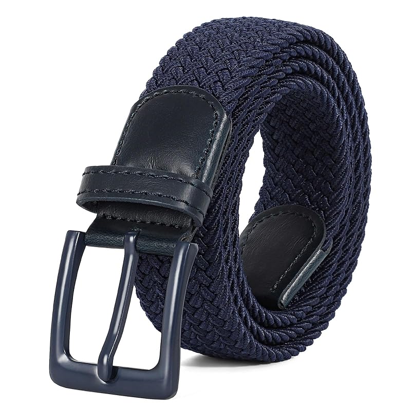 

[JASGOOD] belt men s golf belt ladies mesh knitting unisex No hole stretch rubber mesh belt rubber belt Expansion and contraction waist Stepless