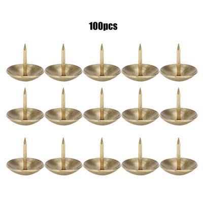 100Pcs Polster Nagel Cyan Bronze Eisen Holz Box Dekorative Möbel Hardware Zubehör