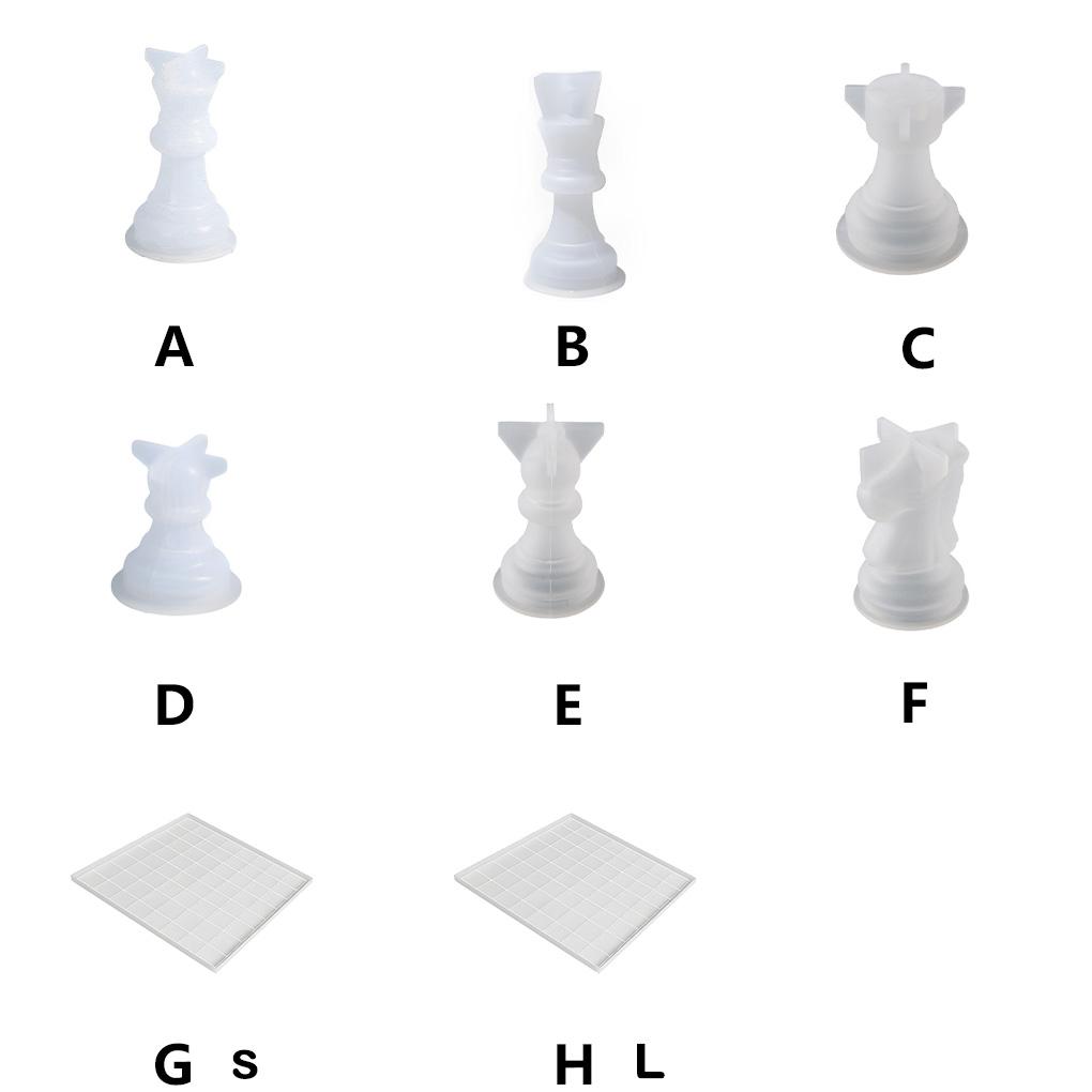 Formă Șah Antiaderentă de Rezervă Stil Modern Simplu Rășină Șahuri Internaționale Artizanat Realizare Formă Accesorii