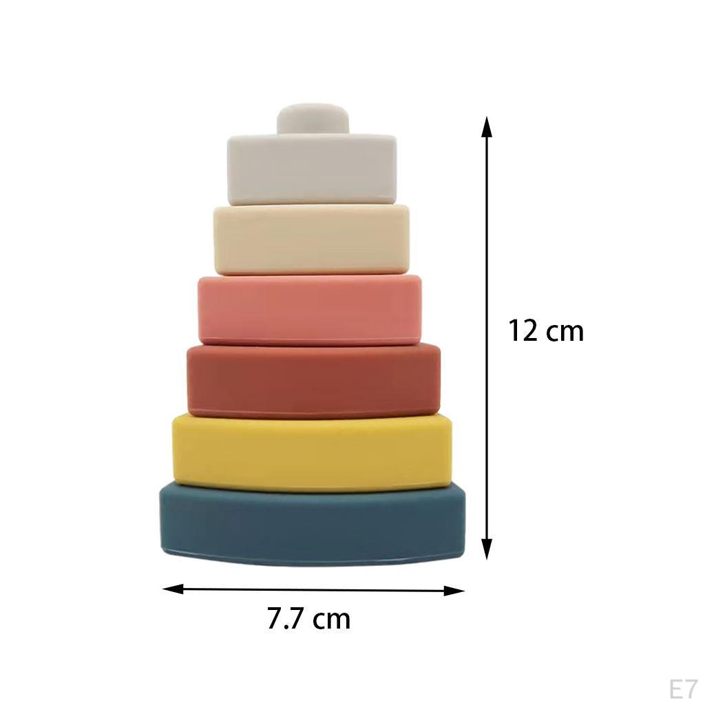 Nesting Triangle Toy Soft Stacker 6 Pcs Building