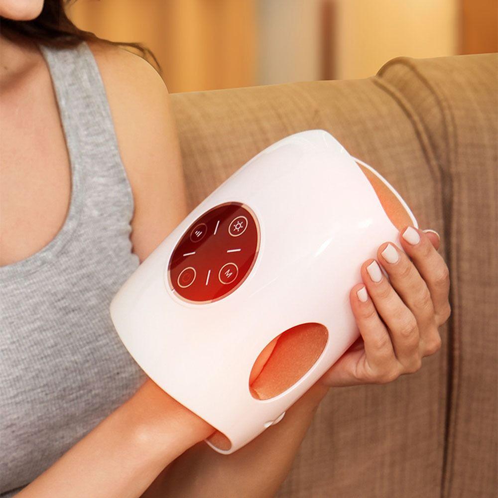 Wireless Hand Massager Heating Function Acupoint Hot Compress Electric Massage Tool Full Wrap Press Adjustable