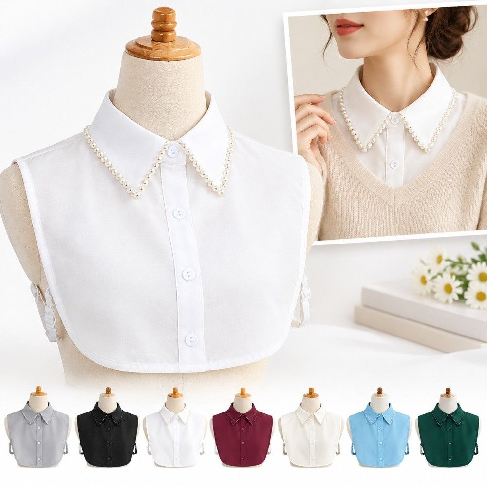Handmade Beaded Detachable Collar Detachable Dress Collar Blouses Dresses Sweaters