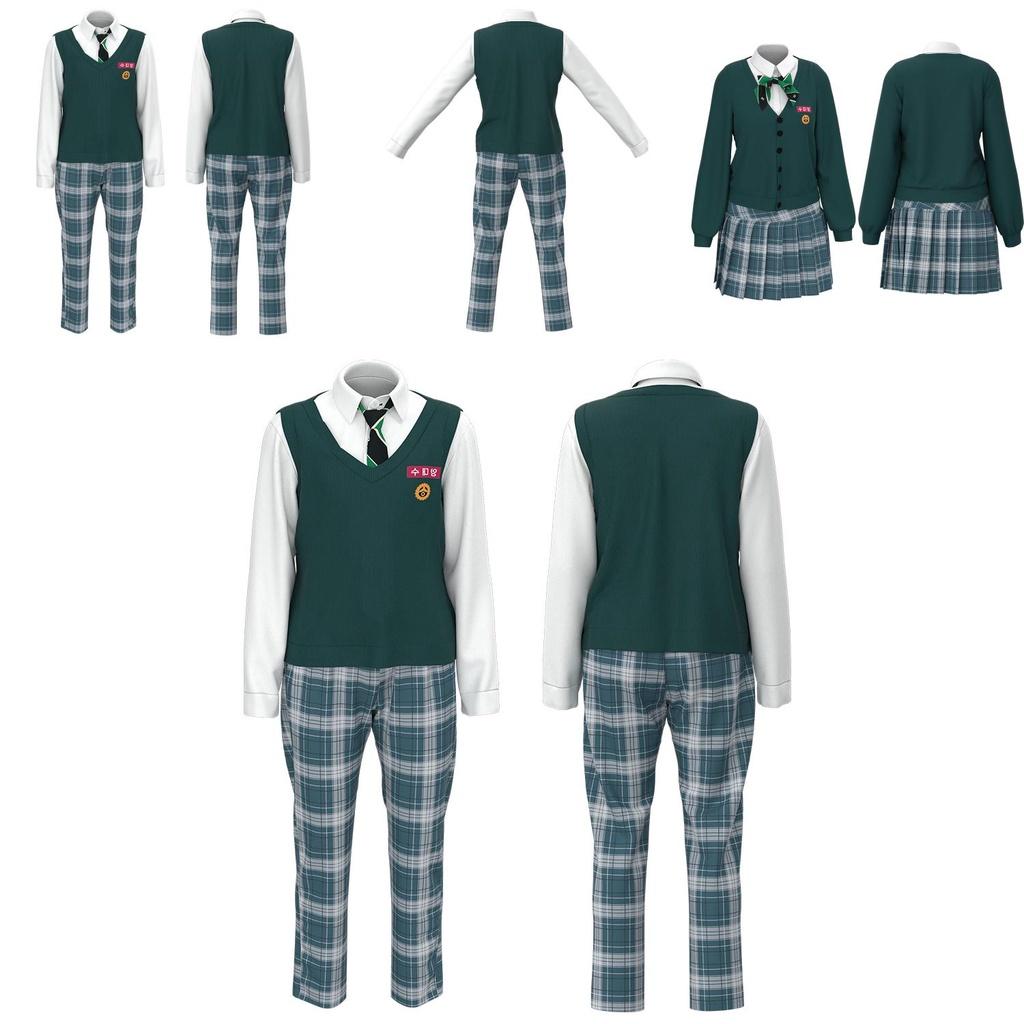 Anime-inspired All Of Us Are Dead Cosplay Costume For Fans Men And Women School Uniform Outfit