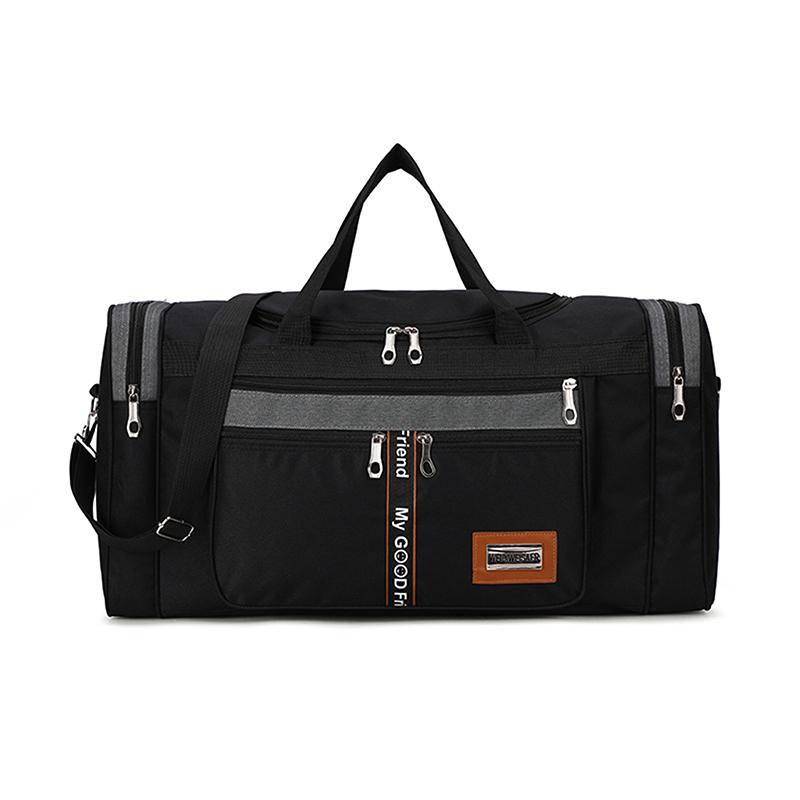 

Travel Bag Large Capacity Handbag Portable Outdoor Carry Luggage Convenient Practical Male s Weekend Duffle Bags чорний