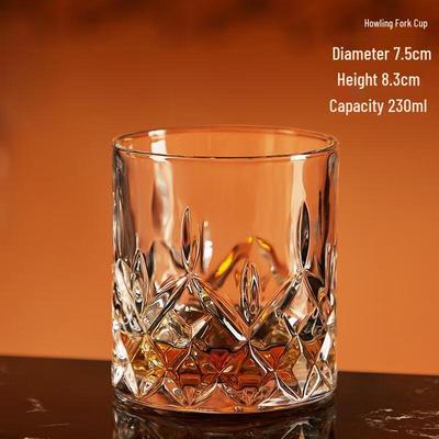 HANDUNYOU Klassisches Kristall-Whiskyglas