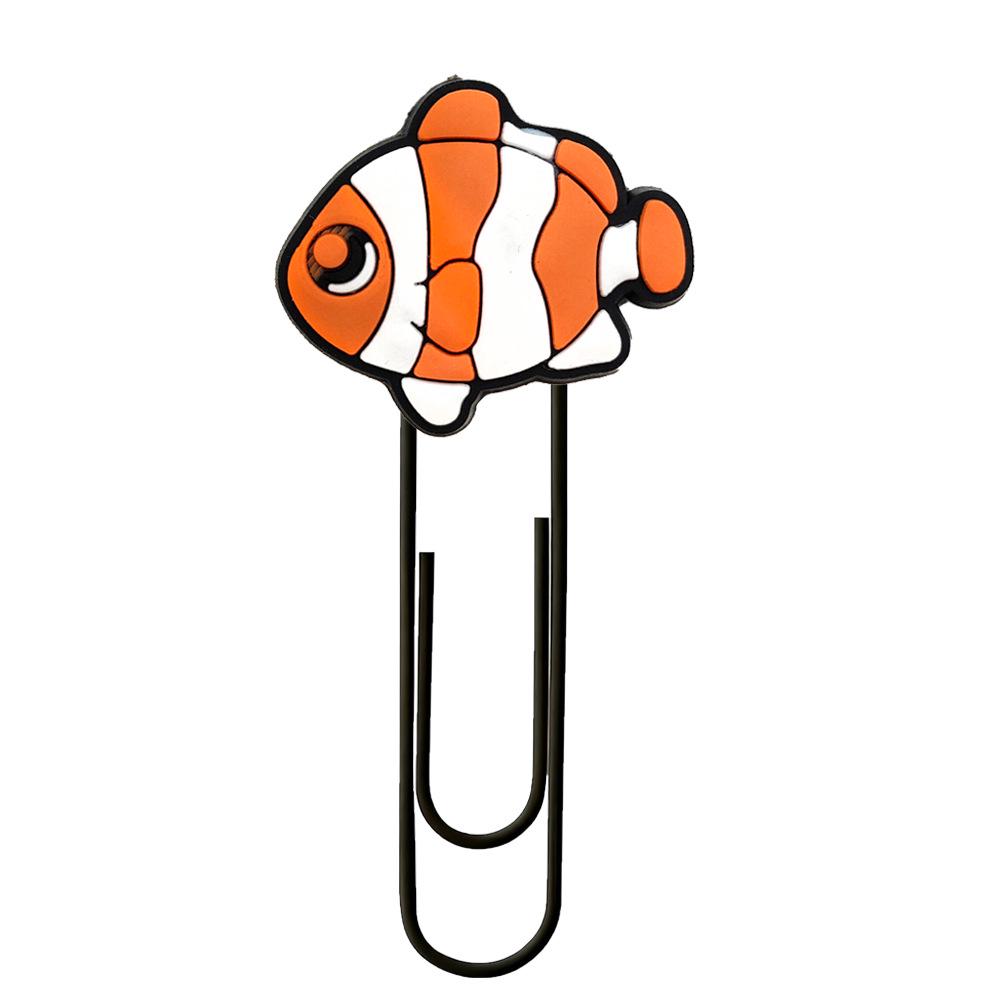 Small Animal Cartoon PVC Paper Clip Bookmark Spinner - Cute DIY Office Decoration