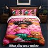 Teddy Bear Theme Custom Text Or Name 3Pcs Bedding Set,1 Flat Sheet & 2 Pillowcases Personalized Home Bedding
