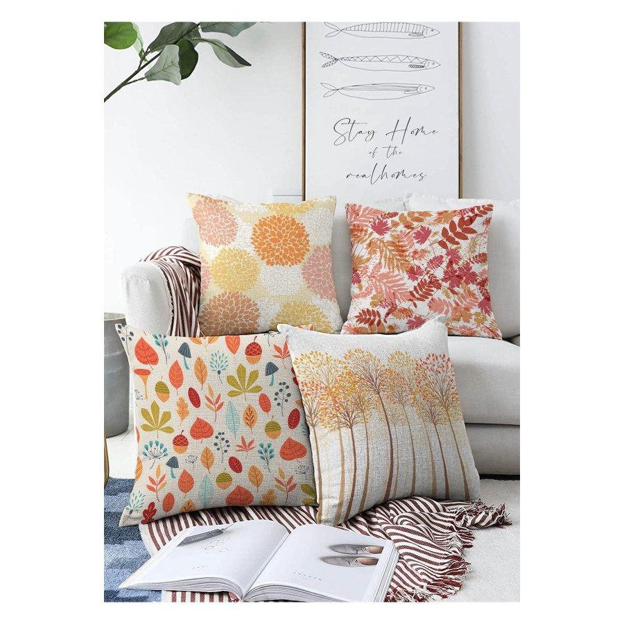 4-teiliges, digital bedrucktes Kissenbezug-Set