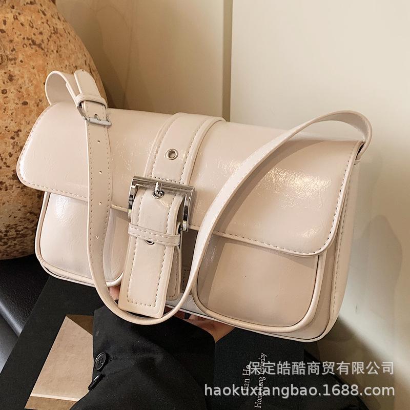 This Year's Popular Bags Women's 2025 New Fashion High-end Single Shoulder Underarm Bag Texture Messenger Small Square Bag