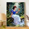 Disney Diamond Art Painting Kit, suitable for adults and beginners, magical forest glitter painting craft, home wall decoration, handmade gift