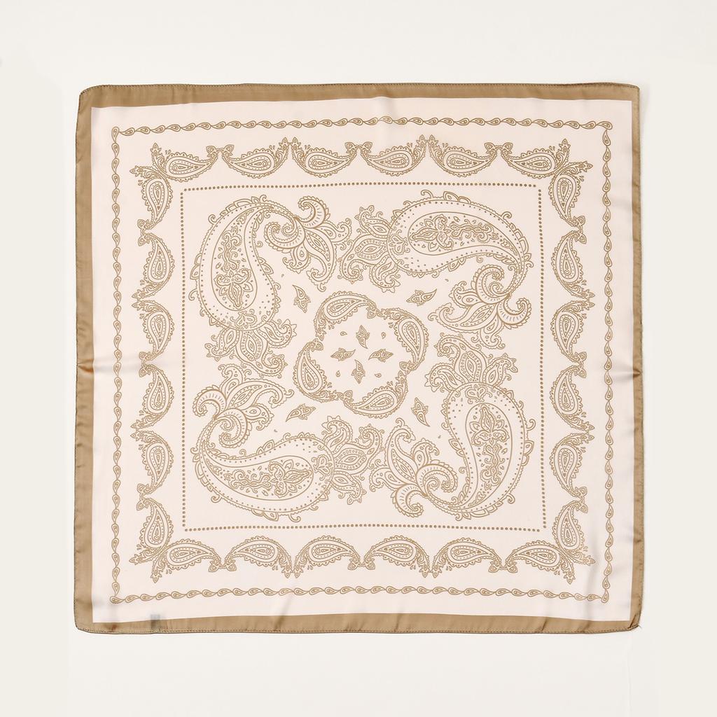 Fashion Paisley Printed Silk Feeling Scarf Women Neckerchief Bandana Square Scarves Lady Foulard Shawls Wraps Kerchief