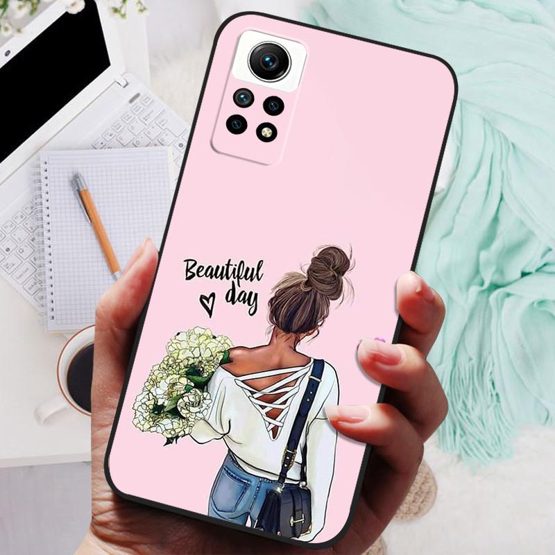 Cover For Redmi Note 12 Pro 4G Case Silicone Painted Soft Protective Black Coque For Xiaomi Redmi Note12 Pro 4G NFC Cartoon TPU