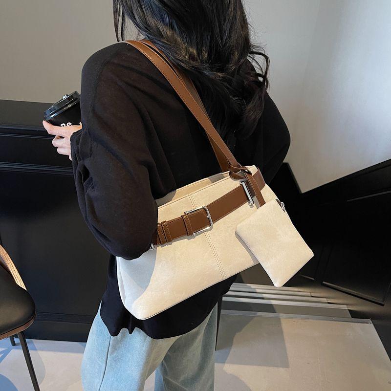 High End Versatile Armpit Bag Large Capacity Bag Fashionable Commuting Casual Retro Single Shoulder Tote Bag