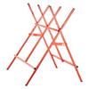Saw Horses, 2 Pack Folding Work Horses, 117.9 kg Load Capacity Sawhorse with Heavy Duty Legs, Adjustable Height Saw Horse with Non-Slip Foot Pads, for