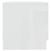 Vidaxl Szafka Pod Tv, Wysoki Połysk, Biała, 80X35X36,5 Cm