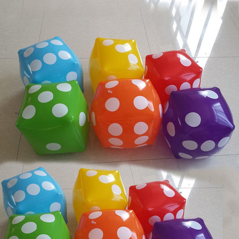 Jumbo Pvc Inflatable Dice 28*28Cm Playground Carniva Fun Party Supplies Outdoor Entertainment Board Games For Kids Adults