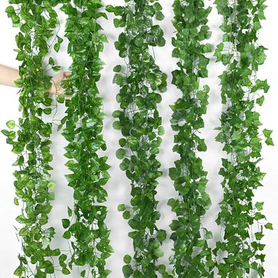 Simulation Vine Leaf Decoration, Dill Creeper Grape Leaf Vine Ceiling Plant Flower Vine