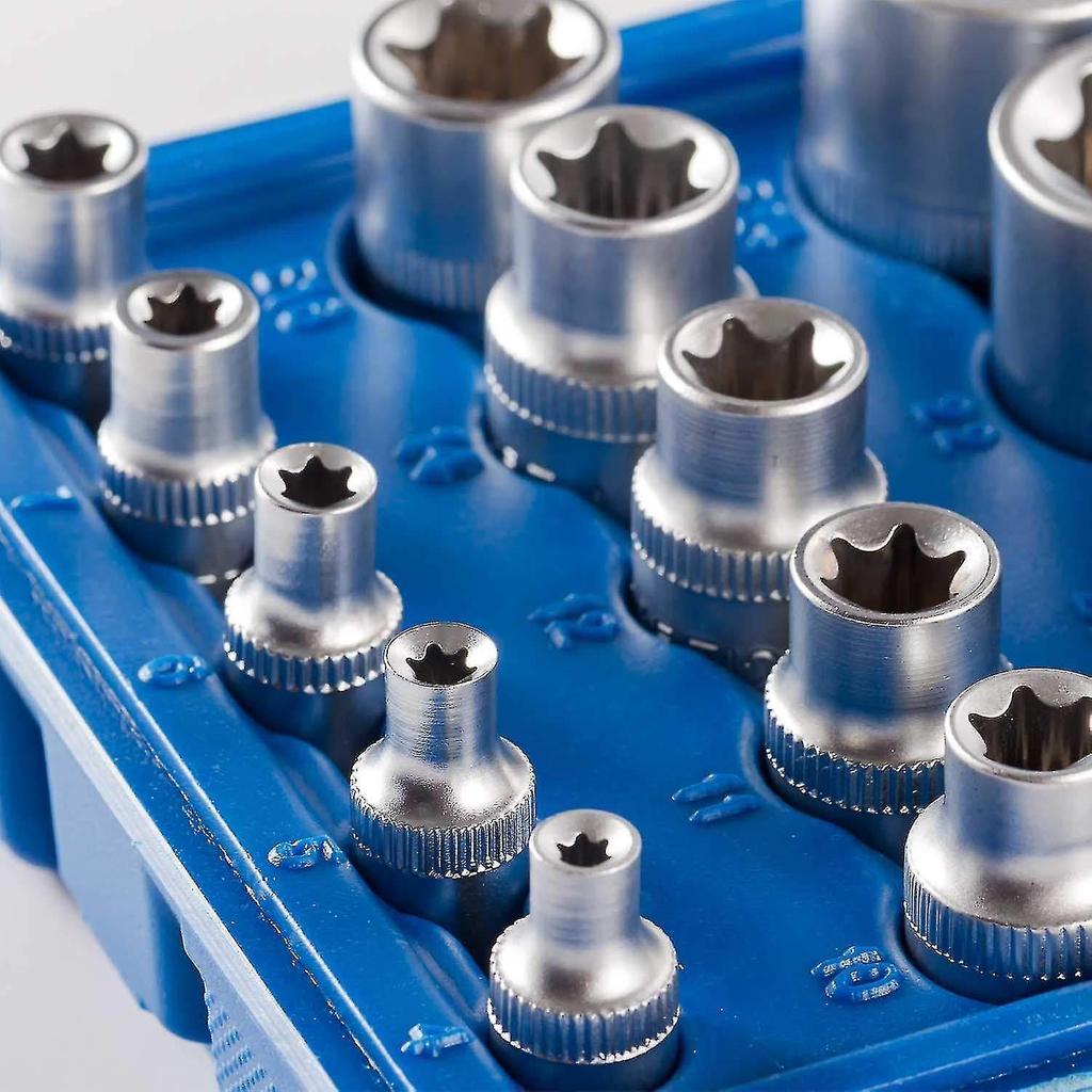 Female E Star Torx Socket Set E4-e24 E-torx External Hex Socket Insert Nut 14pcs - JT