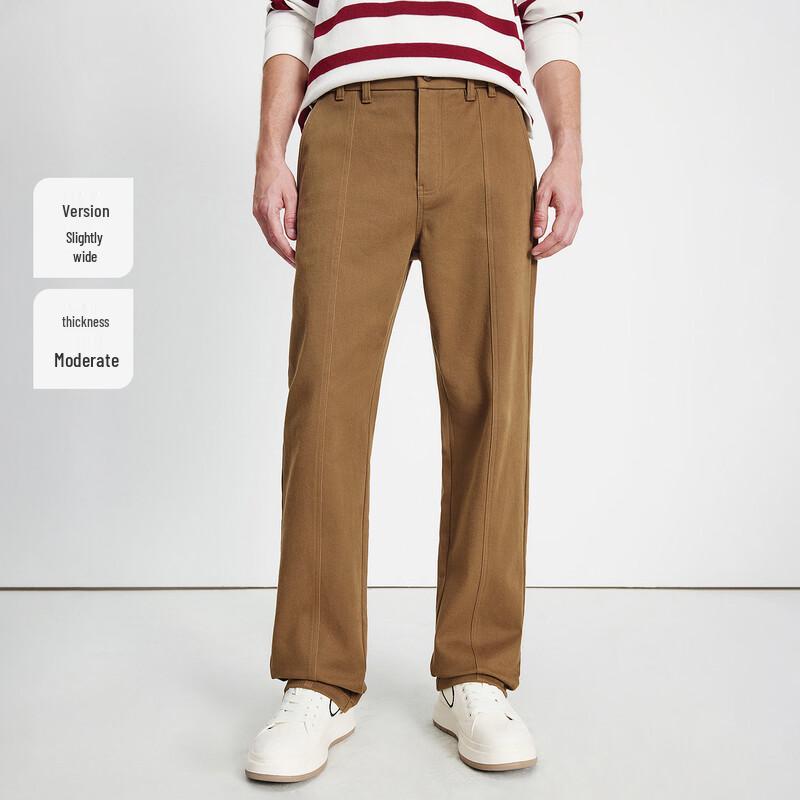 Navigare Men's 2025 Autumn/Winter Slightly Loose Straight Casual Commuter Pants