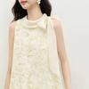 Women's French Style Sleeveless Top & Flowing Skirt Set