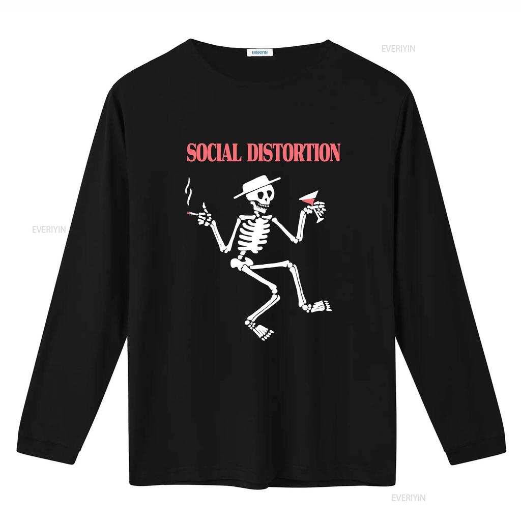 Vintage Social Distortion Skeleton Giant T Shirt Size Medium Rock Band  s vintage Washed Top For Everyday Wear Stylish