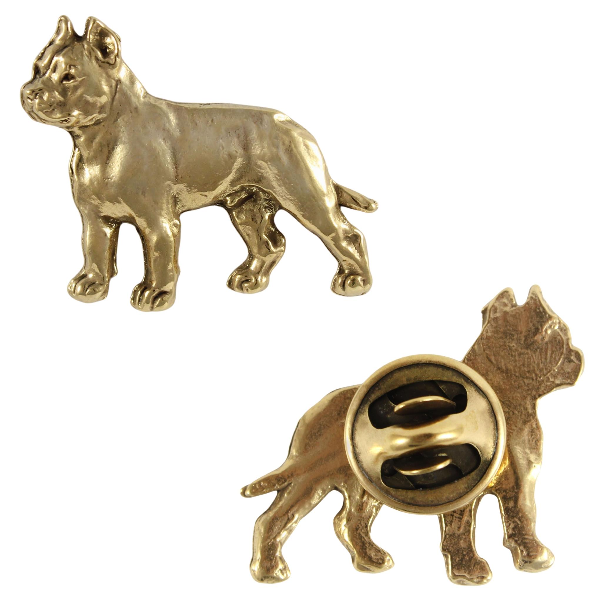 

Cane Corso, Italian Cane Corso I - gold-plated pin brooch, elegant dog ornament, unique pin by Art-Dog brand