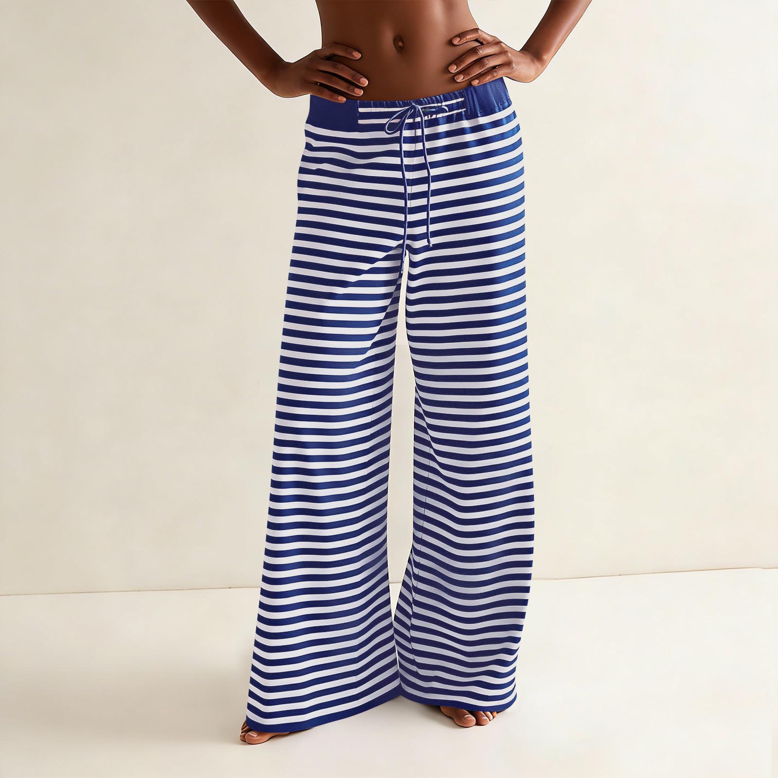 

Pajama Pants Sleepwear Casual Drawstring Elastic Waist Pants Comfy Straight Yoga Loose Trousers XXL