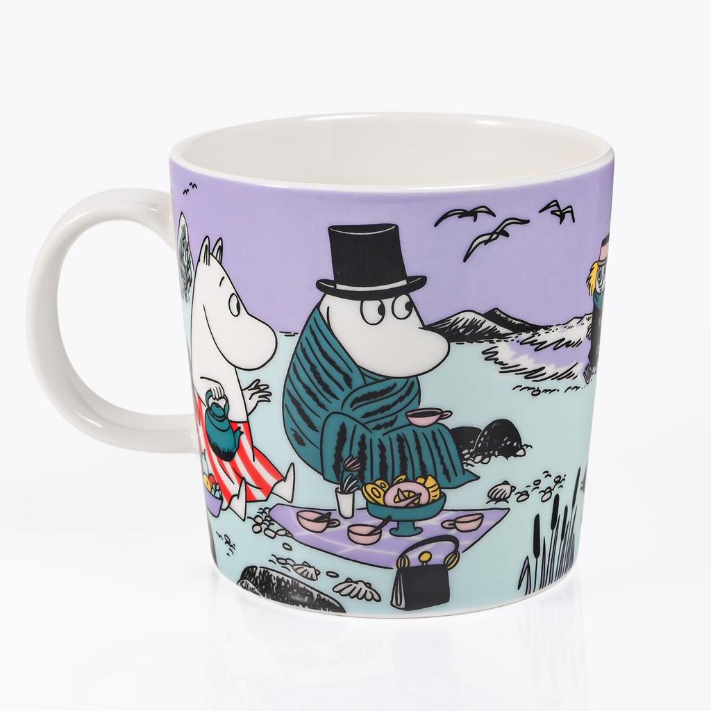 Arabia 2025 Summer Limited Edition Moomin Beach Scandinavian Finnish Ceramic Mug, 300ml, Collection, Day, 1076298, Western-style Tableware, Style,