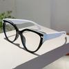 Oversized Cat Eye Glasses Women  New Fashion Vintage Optical Frames Trendy Stylish Design Non-prescription Eyeglasses