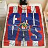 1Pc Chivas Fondo De Pantalla Print Flannel Blanket High Quality Warm Comfortable Cover for All Seasons Perfect for Gifts Home Decor
