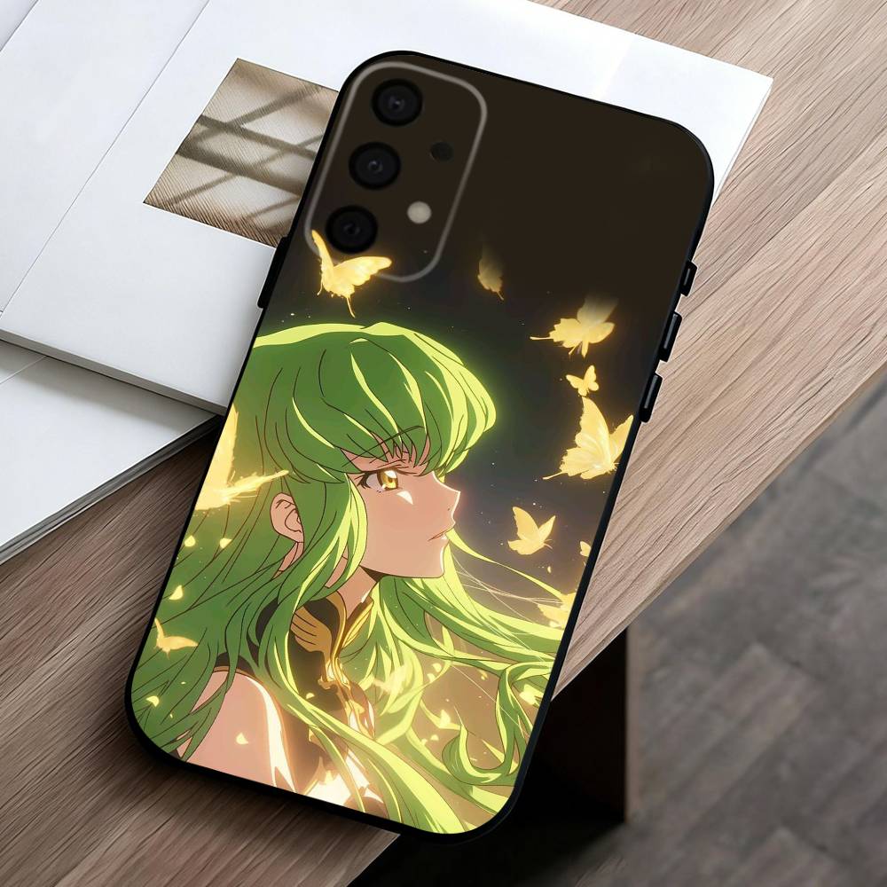 Japanese Anime C-Code G-Geass Phone Case For Samsung Galaxy A73,A72,A71,A70,A53,A52,A51,Soft Silicone Black Cover