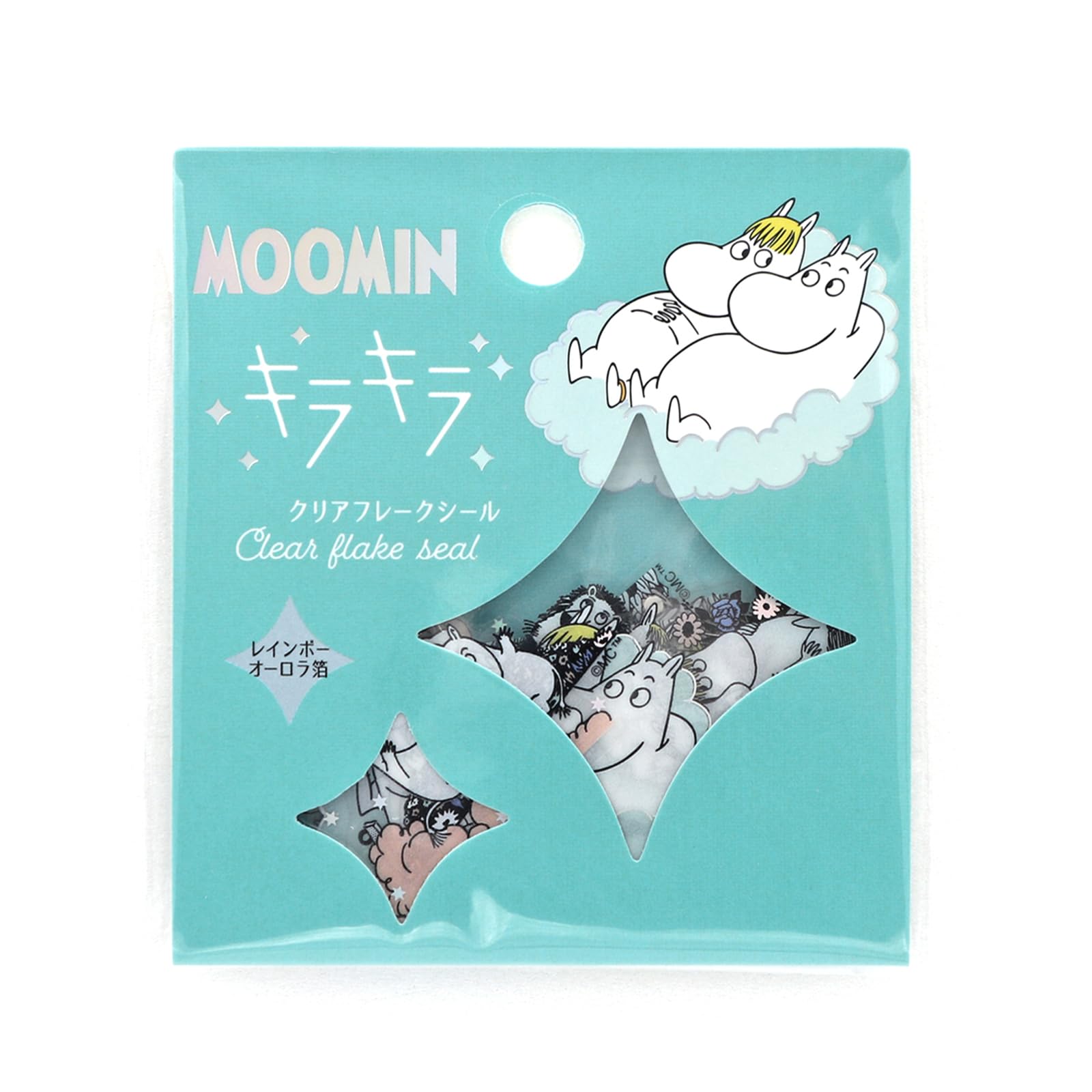 

World Craft Moomin Glitter Flake Aurora Moomin and Stickers, Foil, Snorkmaiden, MOKFS-109