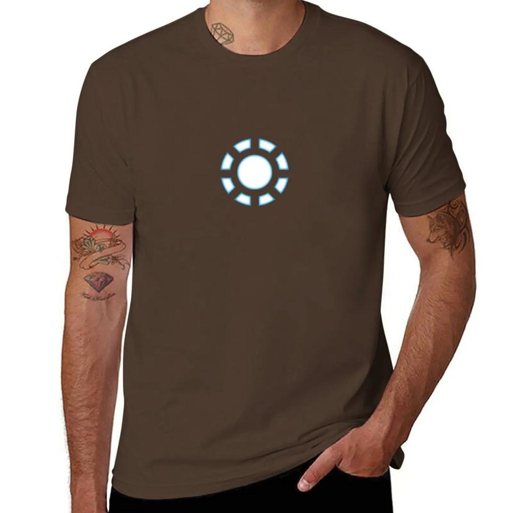 Arc Reactor Tshirt Quick Drying Korean Fashion Men Graphic T Shirts