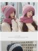 Women's Korean Style Wool Hat & Scarf Set – Cute, Cold-Proof, Ear & Neck Protection for Autumn/Winter