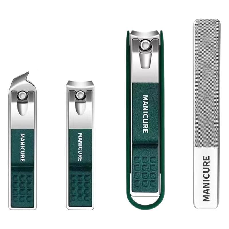 Household High-grade Men and Women Anti-splash Nail Clippers Bevelled Nail Clippers Set