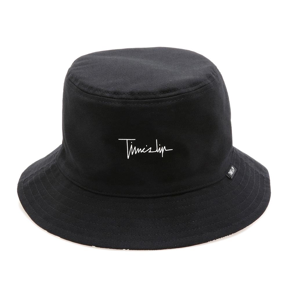 Taimseullib Logo Play Reversible Bucket Hat Black White_Tkc07332