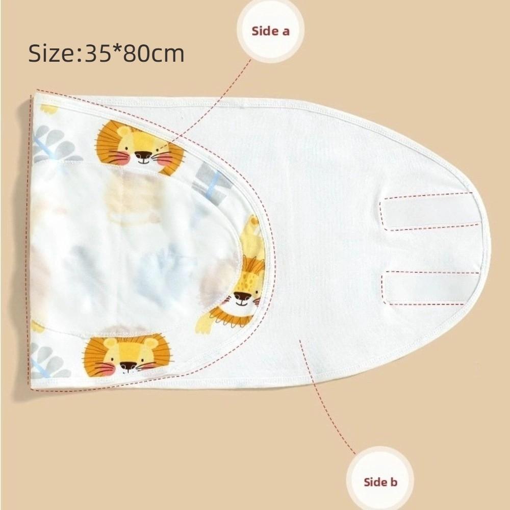 Bawełniany kocyk do otulania dla niemowląt zapobiegający odruchowi Moro, otulacz dla noworodka, miękki śpiworek dla niemowlaka