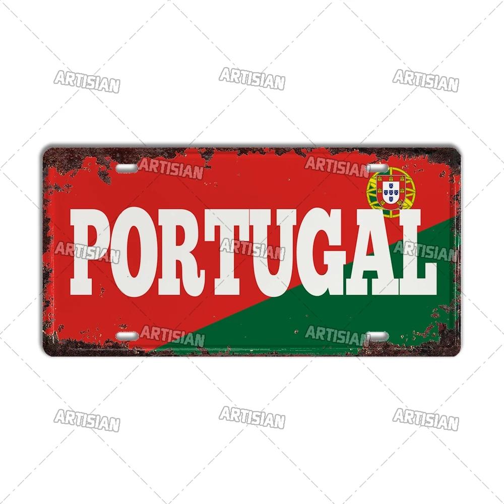 

Artisian Vitnage Бавария Ньюкасл Леверкузен Тоттенхэм Париж Автомобильный номер Манчестер Ливерпуль Хорватия Металлическая табличка Настенная табличка 30x15cm