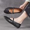 Hollowed-out Mary Jane Shoes for Women Spring and Summer Round Toe Shallow Mouth Soft Flat Bottom Ballet Single Shoes