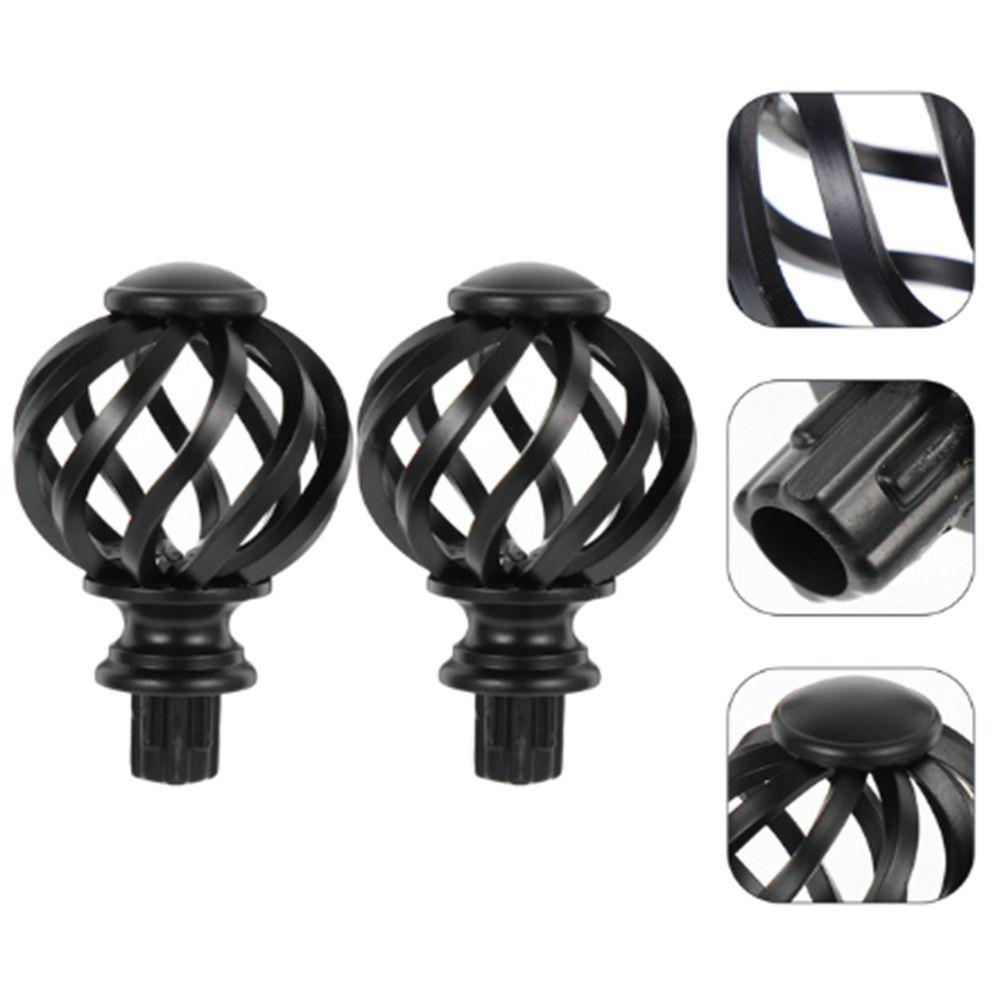 Replacement Window Head Rods Spiral Spiral Ball Drape Accessories Curtain Rod Finials  Living Room