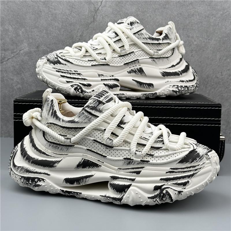 

Роскошные мужские красные повседневные кроссовки с рисунком, удобные туфли на платформе, мужские дизайнерские кроссовки, увеличивающие рост, мужские повседневные спортивные кроссовки 38