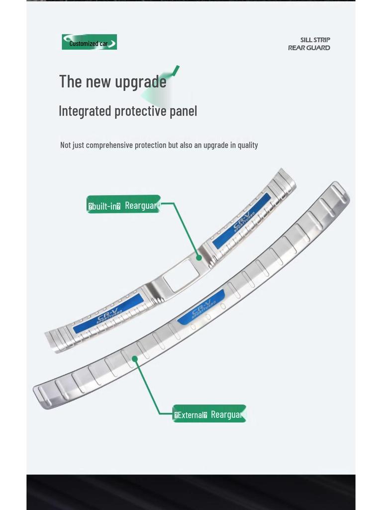 Loch Rear Trunk & Bumper Protector for Toyota Sienna, Includes 23 Grevia Trim Strips & Car Stickers