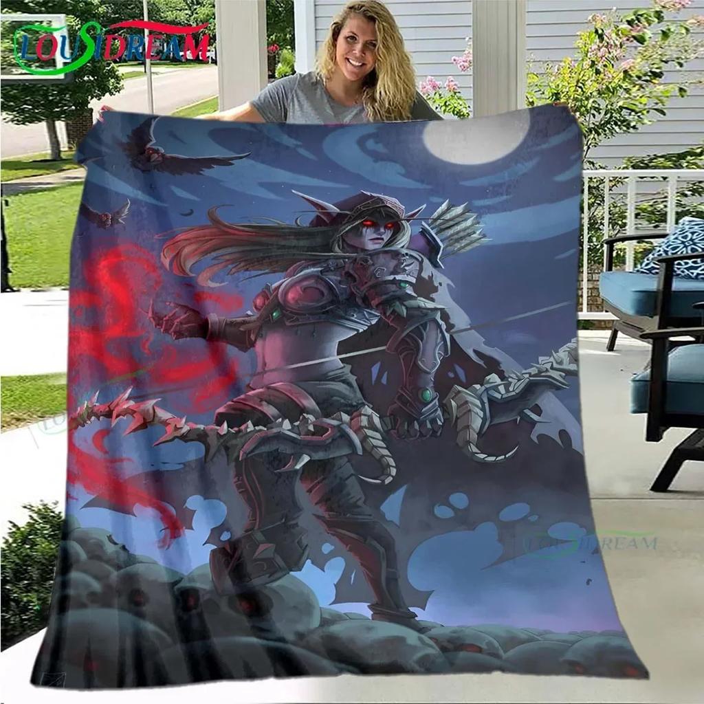 Luxury Game World W-Warcraft Blanket,Flannel Throw Blanket for Home Bedroom Bed Sofa Picnic Office Hiking Leisure Nap
