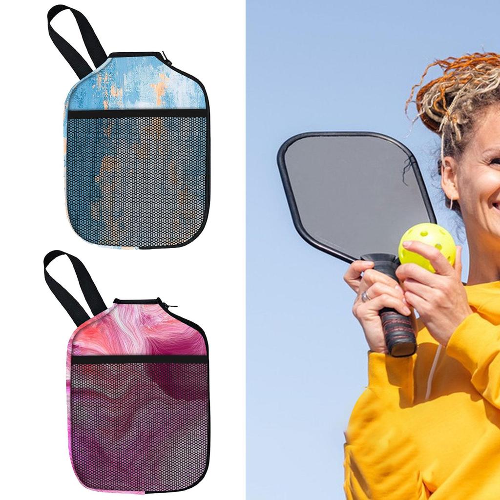 Neoprene Pickleball Paddle Cover to Store Balls, Towels, Headband, Wristband Protective Paddle Sleeve Durable Gift Racket Sleeve