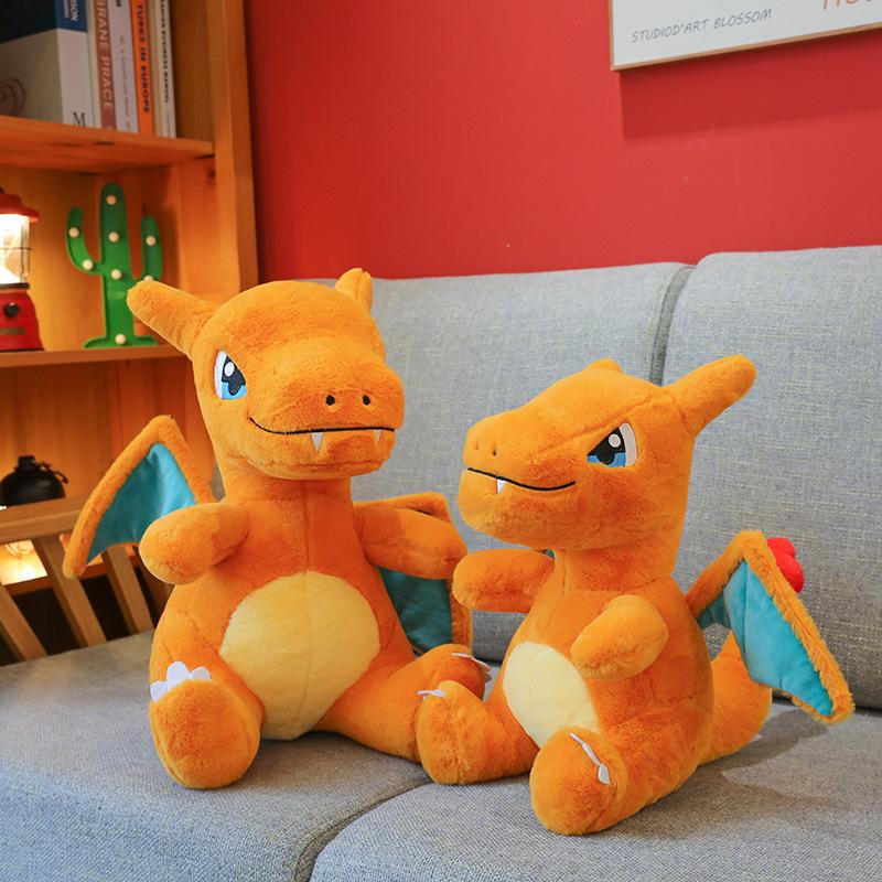 Simulated Charizard Doll Pillow Anime Dinosaur Cartoon Plush Toy Soothing Boy Doll Wyvern Rag Doll